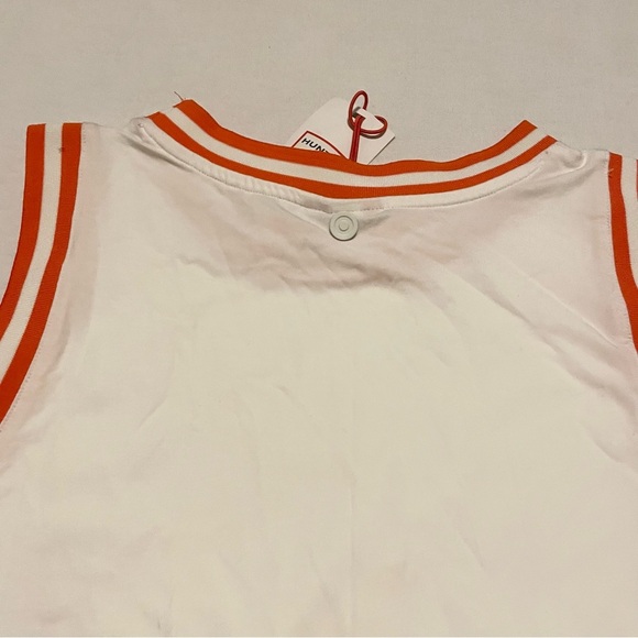HUNTER for Target Contrast Trim White Orange Tank Top Shirt Women's Size XL - Picture 12 of 16